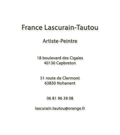 France Lascurain-Tautou - Artiste peintre